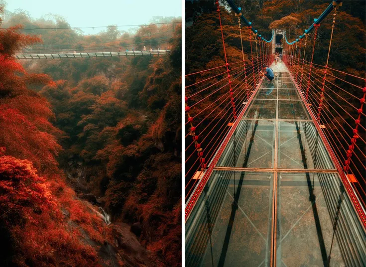 Η εντυπωσιακή γυάλινη γέφυρα της Ταϊβάν!