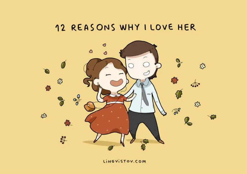 12 λόγοι που ένας άντρας αγαπάει μια γυναίκα! (σκίτσα)