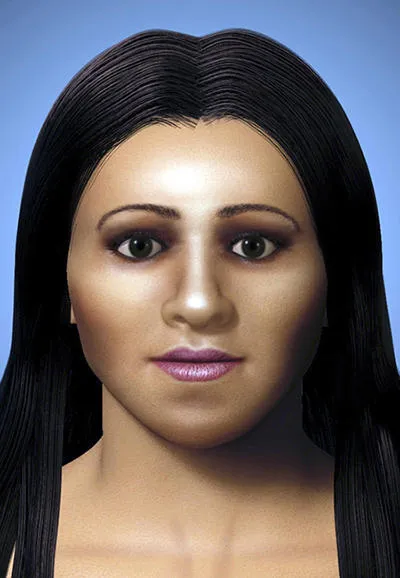 Dundee University undated handout photo of 3D computer model of Arsinoe. Scientists have resurrected a chapter of Ancient Egyptian history by creating an image of the face of Cleopatra's sister, it was revealed today. PRESS ASSOCIATION Photo. Issue date: Sunday March 22 2009. Forensic art experts at Dundee University have made the 3D computer model of Arsinoe, who had a stormy relationship with sibling Cleopatra, the last Egyptian Pharaoh. Researchers undertook the work for a new television documentary, Cleopatra - Portrait of a Killer, which airs on BBC1 tomorrow night. See PA story SCIENCE Arsinoe. Photo credit should read: Dundee University/PA Wire