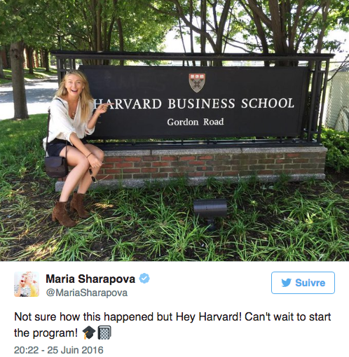 Φοιτήτρια του Harvard η Maria Sarapova!
