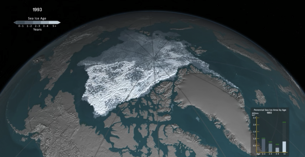 NASA: Το επίπεδο των πάγων απο το 1984 μέχρι σήμερα σε 43 δευτερόλεπτα! (βίντεο)