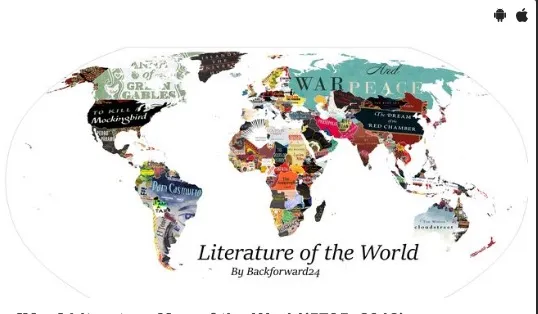 O χάρτης της λογοτεχνίας: Ποιο βιβλίο χαρακτηρίζει την κάθε χώρα;