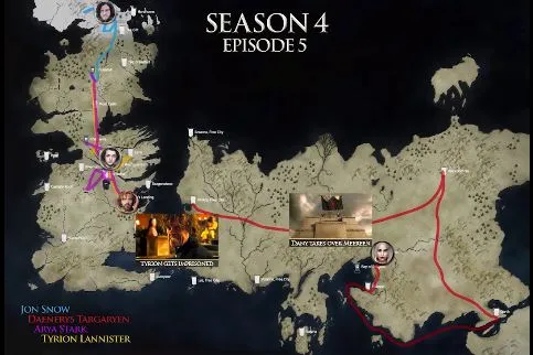 Game of Thrones: Πόσο έχει ταξιδέψει κάθε χαρακτήρας της σειράς;