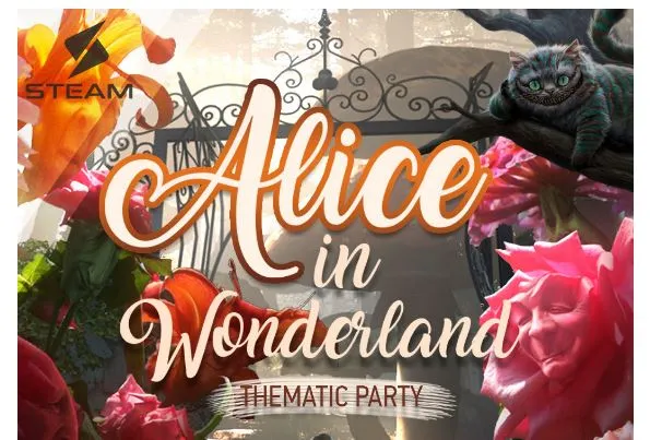 Alice in Wonderland @ STEAM - Το θεματικό πάρτυ που δεν πρέπει να χάσεις!
