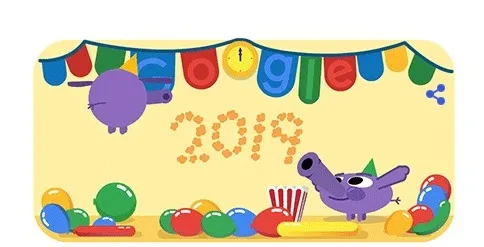 Πρωτοχρονιά: Ευχές από τη Google με doodle για το 2019!