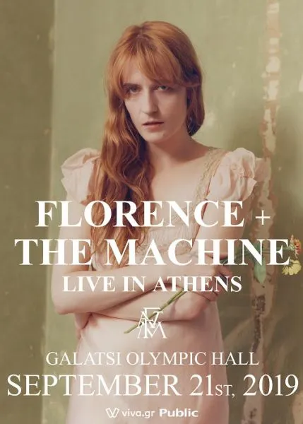 Florence & The Machine: 3η και τελευταία συναυλία στις 21 Σεπτεμβρίου στο Κλειστό Ολυμπιακό Γήπεδο Γαλατσίου