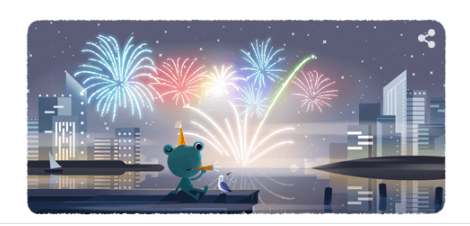 Παραμονή Πρωτοχρονιάς: Το σημερινό doodle της Google εύχεται σε όλους Καλή Χρονιά!