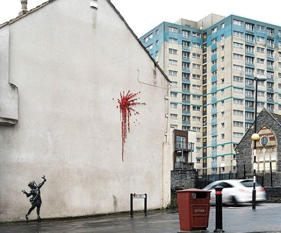 Το νέο γκράφιτι του Banksy για την Ημέρα του Αγίου Βαλεντίνου
