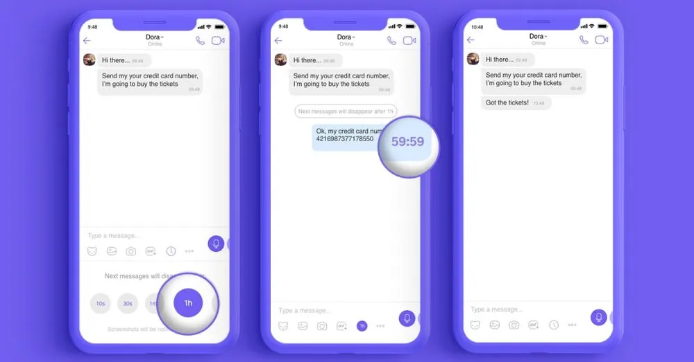 Το Viber προσθέτει λίγη ακόμη ιδιωτικότητα παρουσιάζοντας τα αυτοκαταστρεφόμενα μηνύματα στις κανονικές συνομιλίες