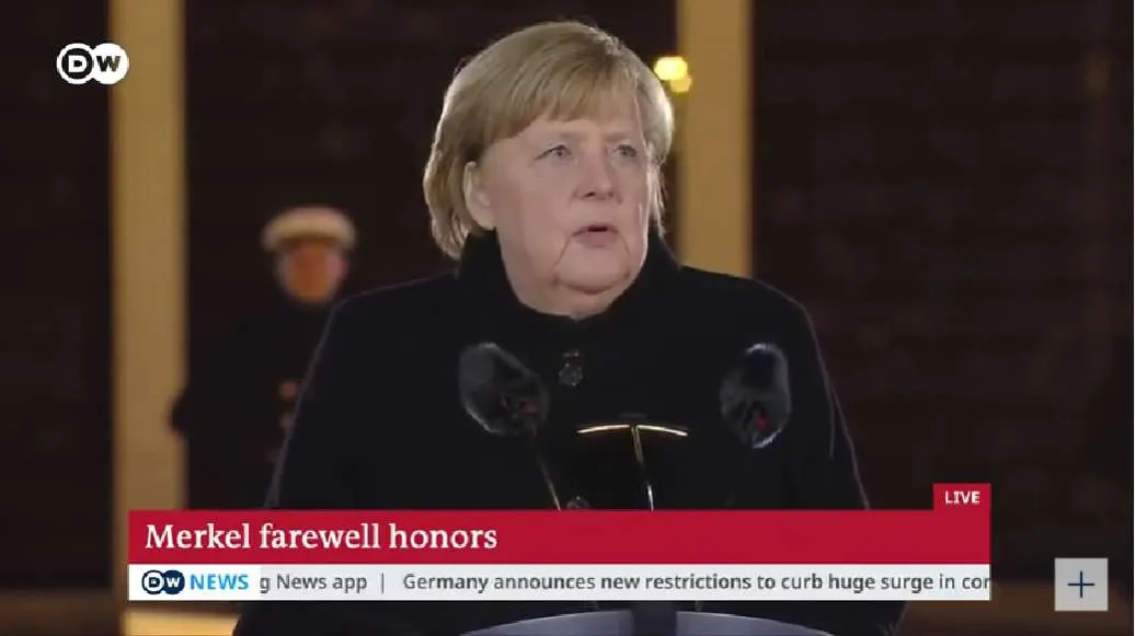 Γερμανία: Aποχαιρέτησε την Άνγκελα Μέρκελ - Δείτε την τελετή