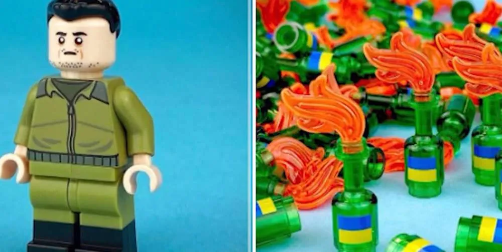 LEGO: Ενισχύει την Ουκρανία με φιγούρες του Ζελένσκι και βομβών μολότοφ
