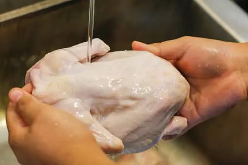 Νέα έρευνα: Καλύτερα να πλένεις το κοτόπουλο ή τα χέρια σου όταν μαγειρεύεις;