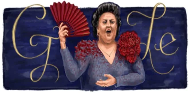 Montserrat Caballé: Το σημερινό doodle της Google είναι αφιερωμένο στην Ισπανίδα σοπράνο