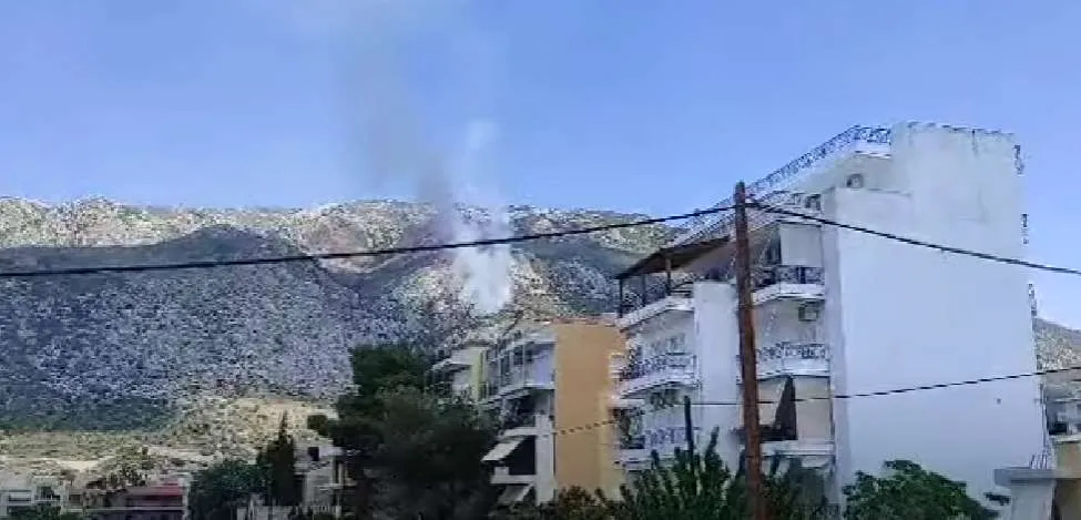 Λουτράκι: Μεγάλη πυρκαγιά στα Γεράνεια Όρη