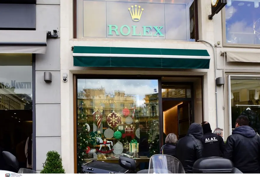 Ένοπλη ληστεία σε κατάστημα ρολογιών της Rolex στο κέντρο της Αθήνας (vid)