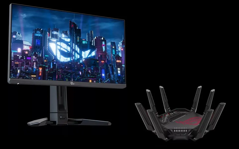 ASUS: Παρουσίασε το ταχύτερο gaming monitor και το ταχύτερο gaming router
