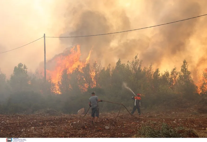 Φωτιά στη Μαγνησία: Μήνυμα από το 112 για εκκένωση της περιοχής Καστράκι