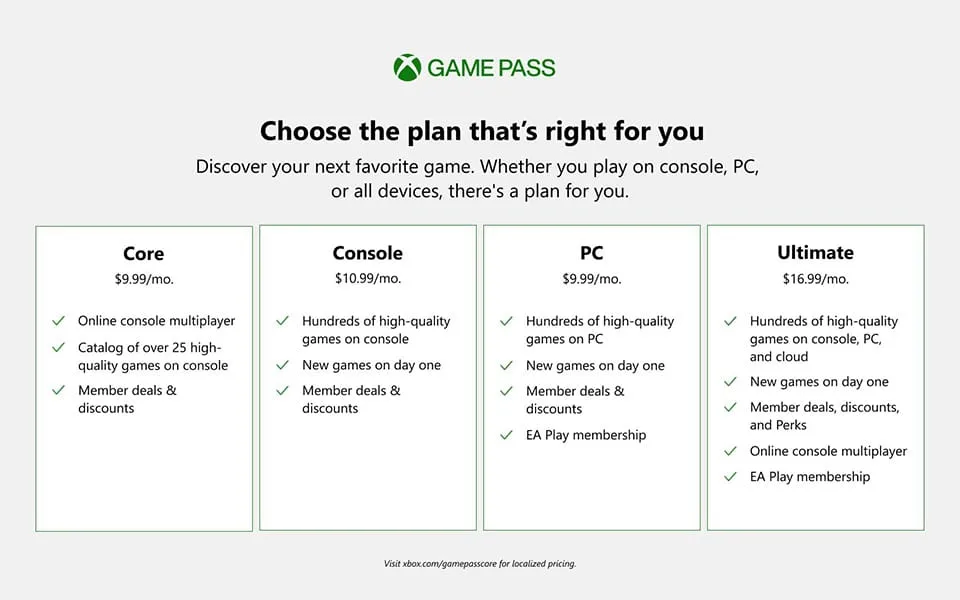 Ανακοινώθηκε το Xbox Game Pass Core - Θα αντικαταστήσει το Xbox Live Gold