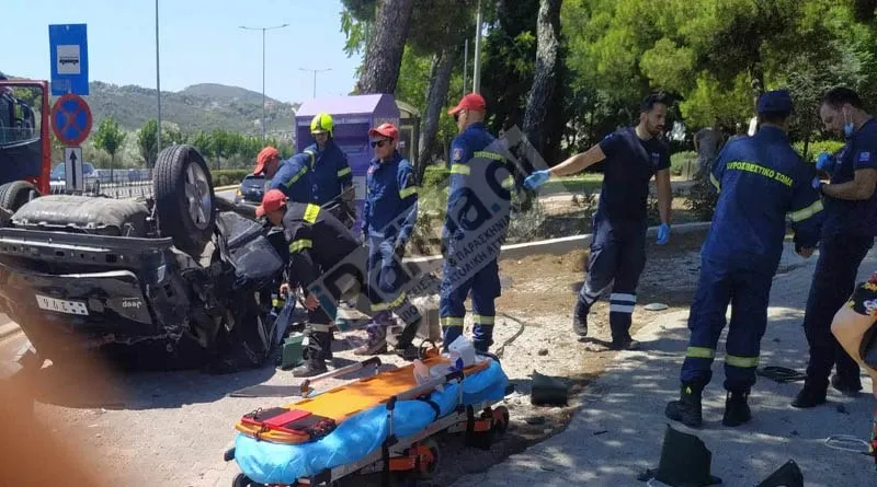 Ραφήνα: Σοκαριστικό τροχαίο στη λεωφόρο Μαραθώνος - Νεκρός Υποπλοίαρχος του Πολεμικού Ναυτικού και ένας τραυματίας
