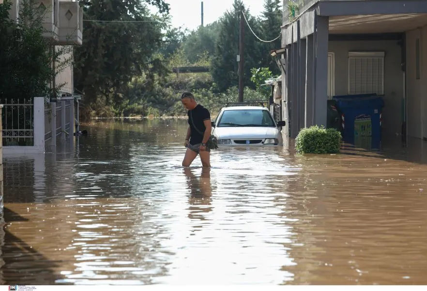 Κακοκαιρία Daniel: Συνεχίζονται τα πλημμυρικά φαινόμενα στη Λάρισα