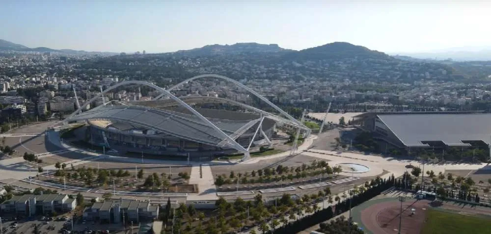 ΟΑΚΑ: Εναέρια πλάνα από το Ολυμπιακό στάδιο της Αθήνας και το Ποδηλατοδρόμιο (ΒΙΝΤΕΟ)