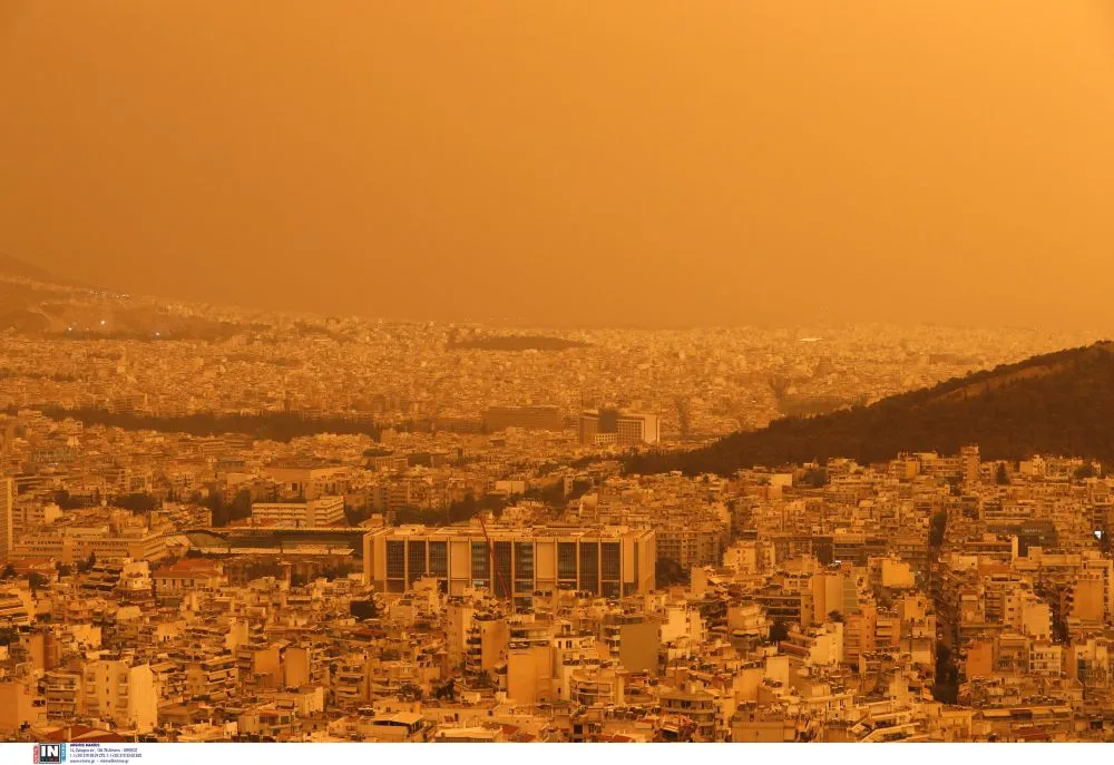 Το «ταξίδι» της αφρικανικής σκόνης στην Αττική μέσα από timelapse βιντεο του Meteo